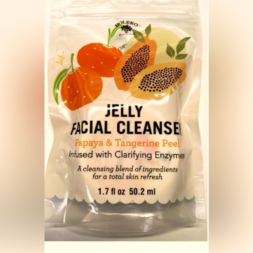 🛍️ Bolero Jelly Facial Cleanser - Papaya & Tangerine Peel 1.7fl oz, 50.2ml🔥